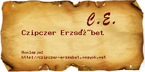 Czipczer Erzsébet névjegykártya